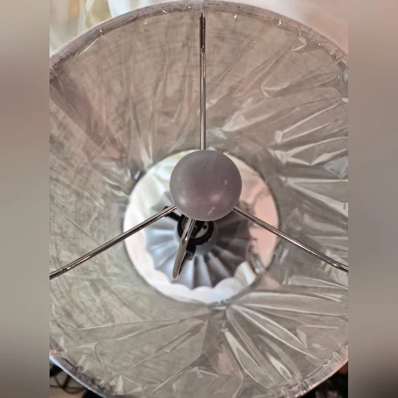 Threshold Gray Lamp with Cream Shade - Picture 6 of 7